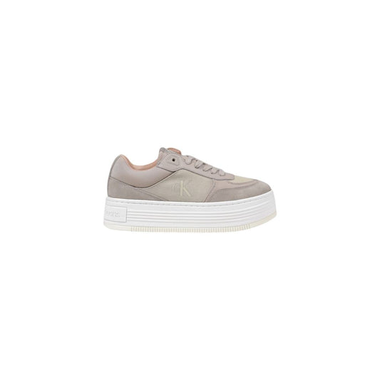 Calvin Klein Jeans – Beige Sneaker aus recycelter Baumwolle