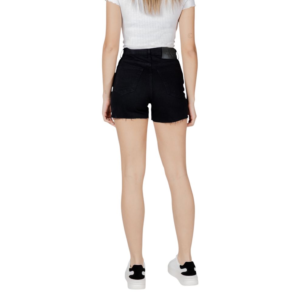 Calvin Klein Jeans – Schwarze Baumwollshorts