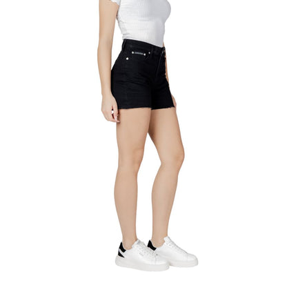 Calvin Klein Jeans – Schwarze Baumwollshorts