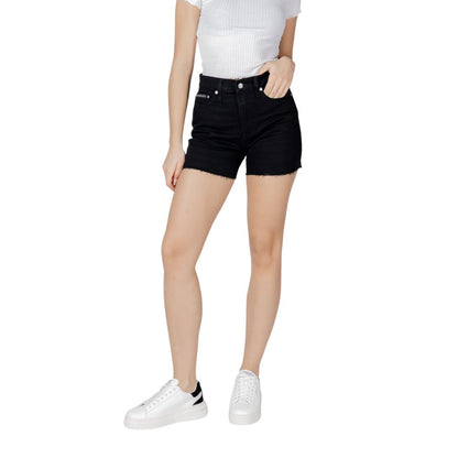 Calvin Klein Jeans – Schwarze Baumwollshorts