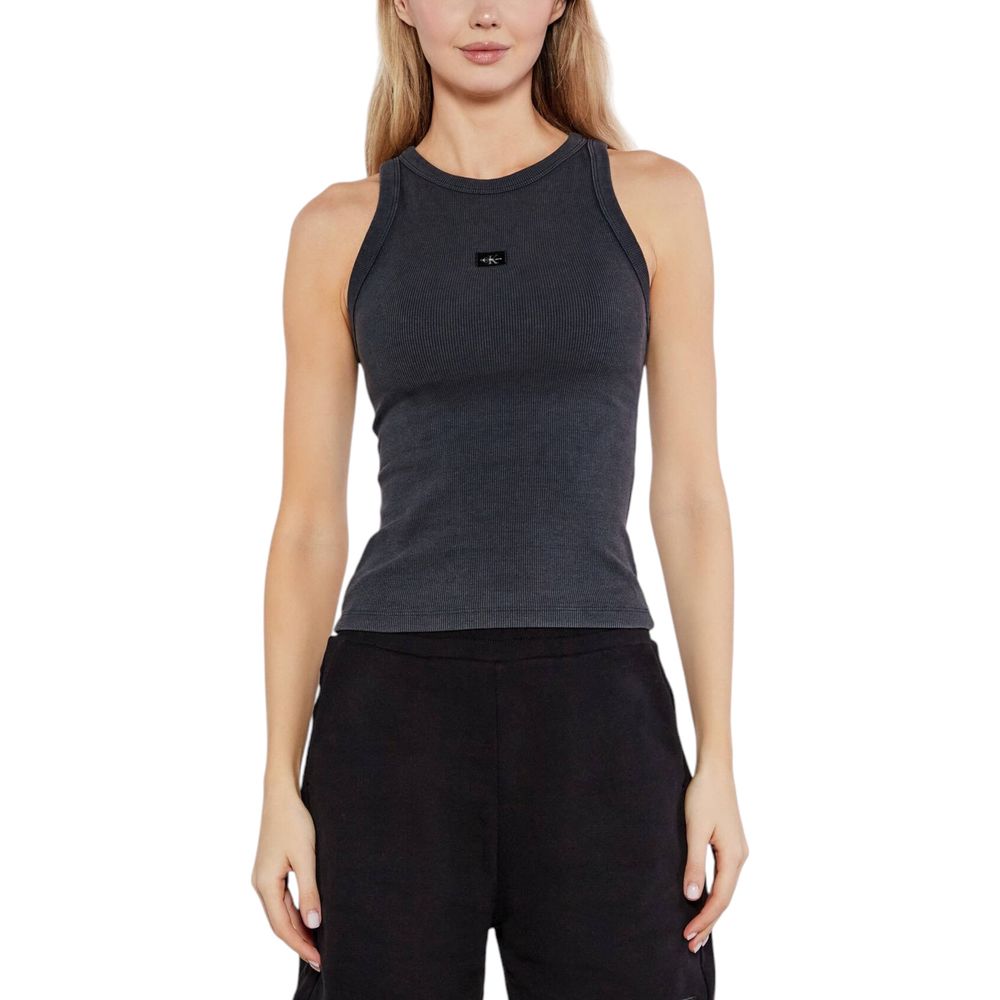 Calvin Klein Jeans – Graues Tanktop aus recycelter Baumwolle