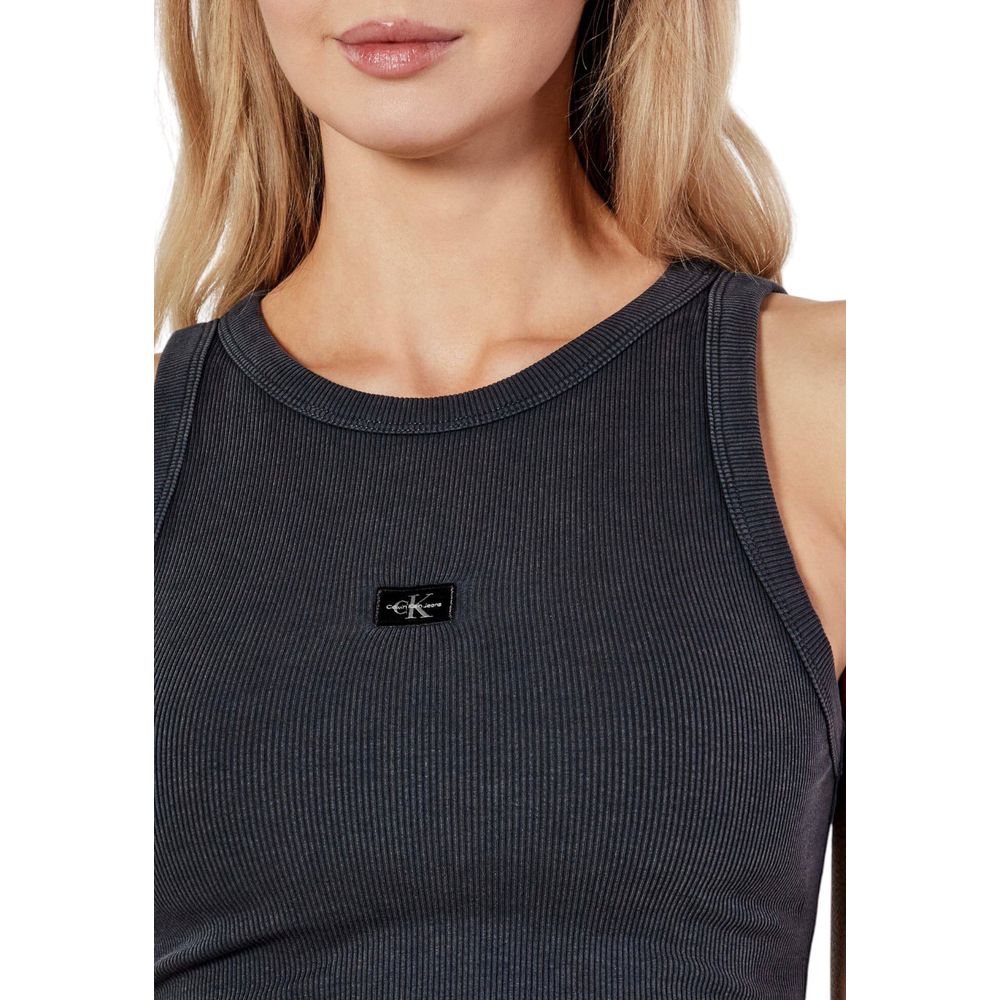 Calvin Klein Jeans – Graues Tanktop aus recycelter Baumwolle