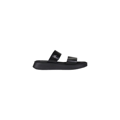 Calvin Klein Jeans – Schwarze Ledersandalen