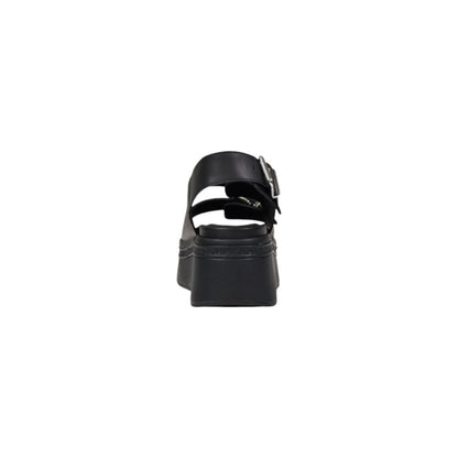 Tommy Hilfiger Jeans – Schwarze Ledersandalen