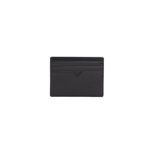 Tommy Hilfiger – Kartenetui aus schwarzem Leder
