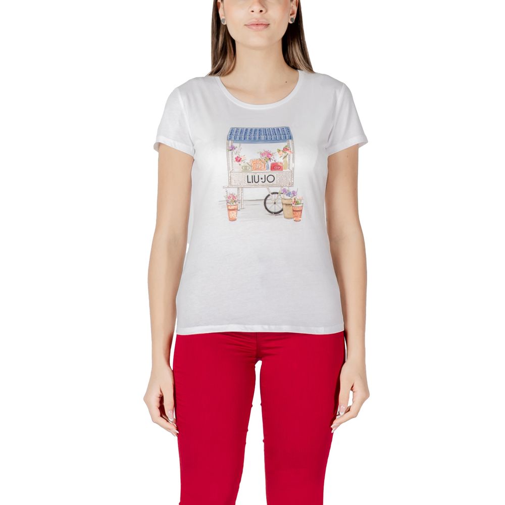 Liu Jo Bicolor Cotton T-Shirt