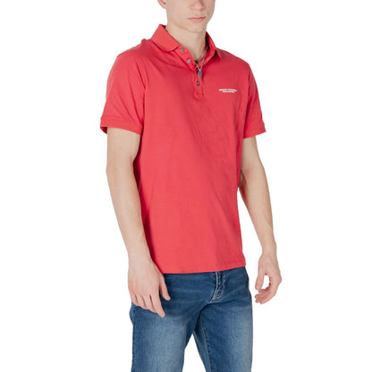Rotes Poloshirt aus Baumwolle von Armani Exchange