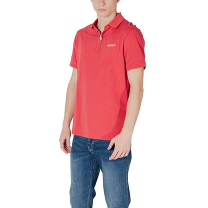 Rotes Poloshirt aus Baumwolle von Armani Exchange