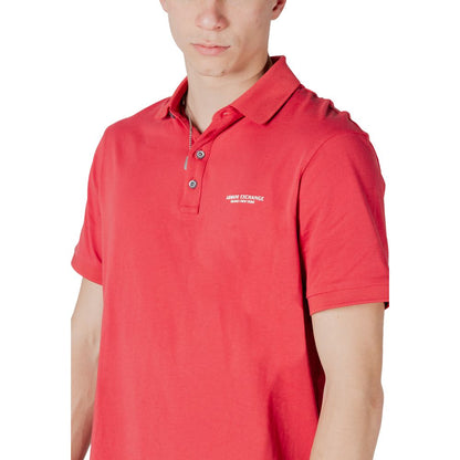 Rotes Poloshirt aus Baumwolle von Armani Exchange