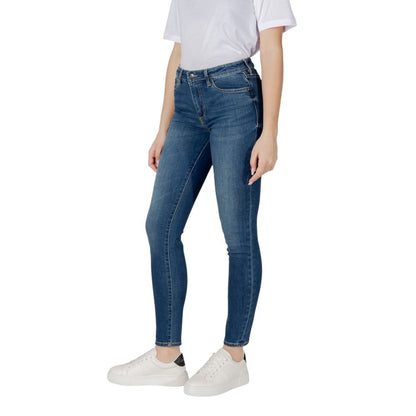 Armani Exchange – Blaue Skinny-Jeans aus Baumwolle