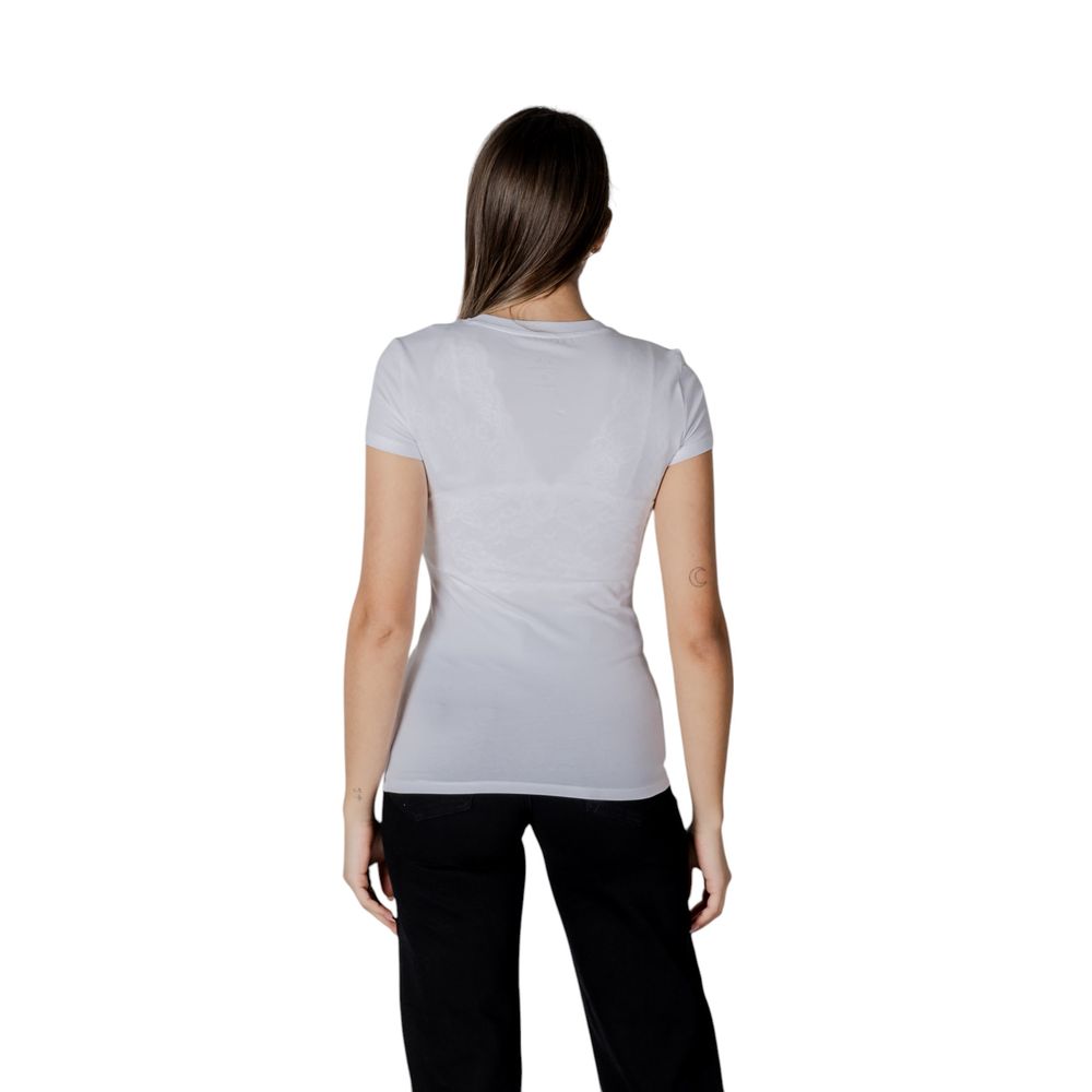Armani Exchange – Weißes Baumwoll-T-Shirt