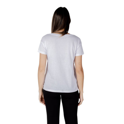 Armani Exchange – Weißes Baumwoll-T-Shirt