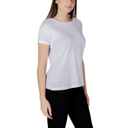 Armani Exchange – Weißes Baumwoll-T-Shirt
