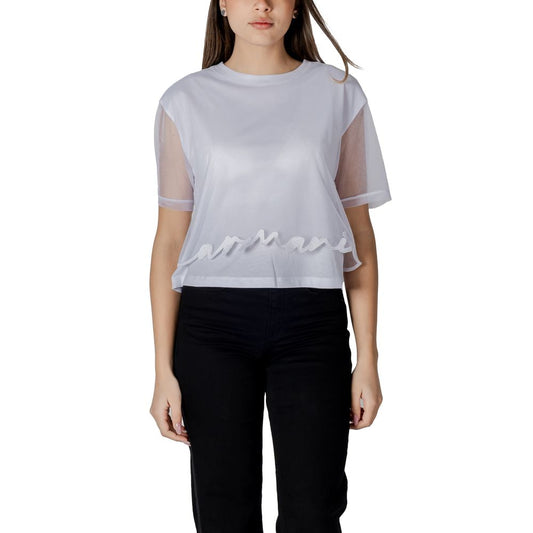 Armani Exchange – Weißes Baumwoll-T-Shirt