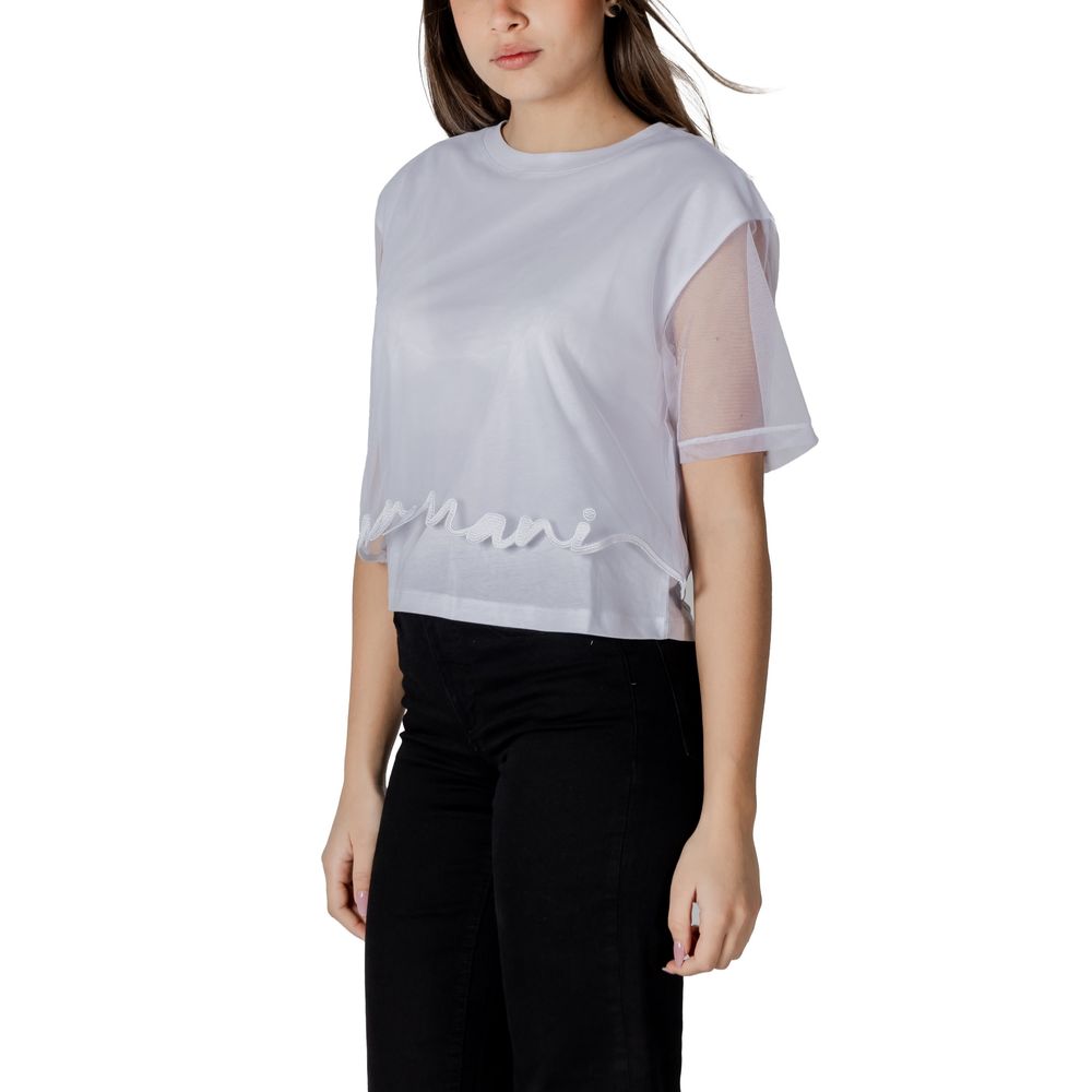 Armani Exchange – Weißes Baumwoll-T-Shirt