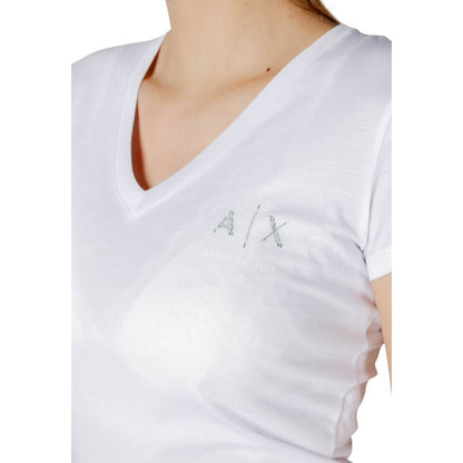 Armani Exchange – Weißes Baumwoll-T-Shirt