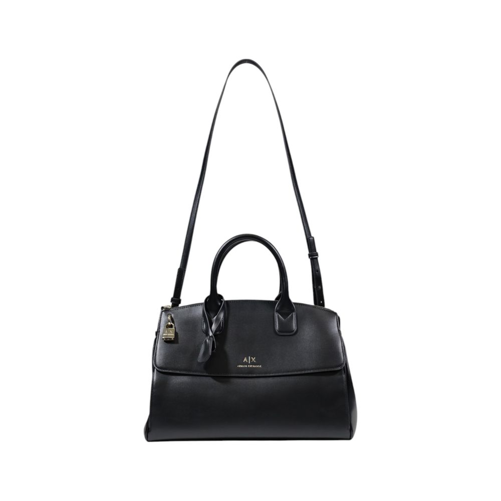 Armani Exchange – Schwarze Polyester-Handtasche