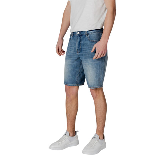 Armani Exchange – Blaue Polyester-Bermuda