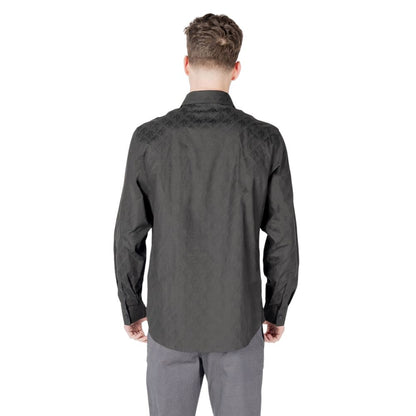 Armani Exchange Schwarzes Baumwollhemd