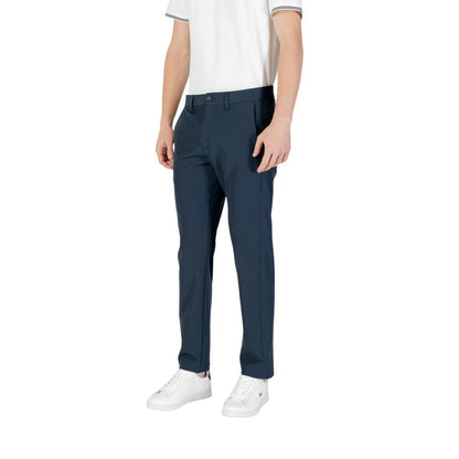 Hugo Boss – Enge Polyesterhose in Blau