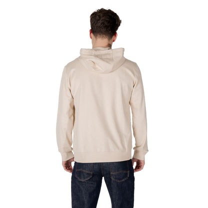 EA7 Emporio Armani – Kapuzenpullover aus Baumwolle in Beige