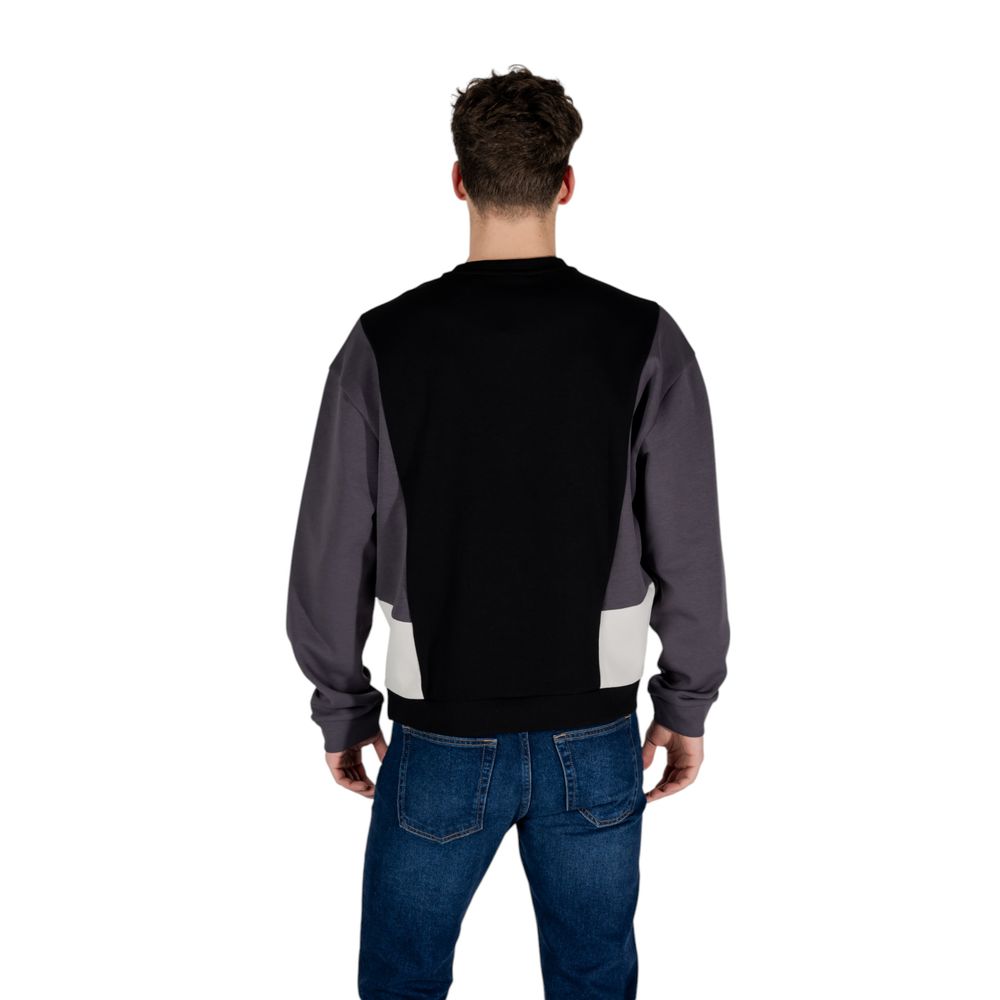 EA7 Emporio Armani – Schwarzes Baumwoll-Sweatshirt