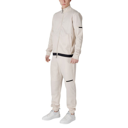 EA7 Emporio Armani – Trainingsanzug aus Baumwolle in Beige