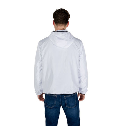 EA7 Emporio Armani Weiße Polyesterjacken und -mäntel