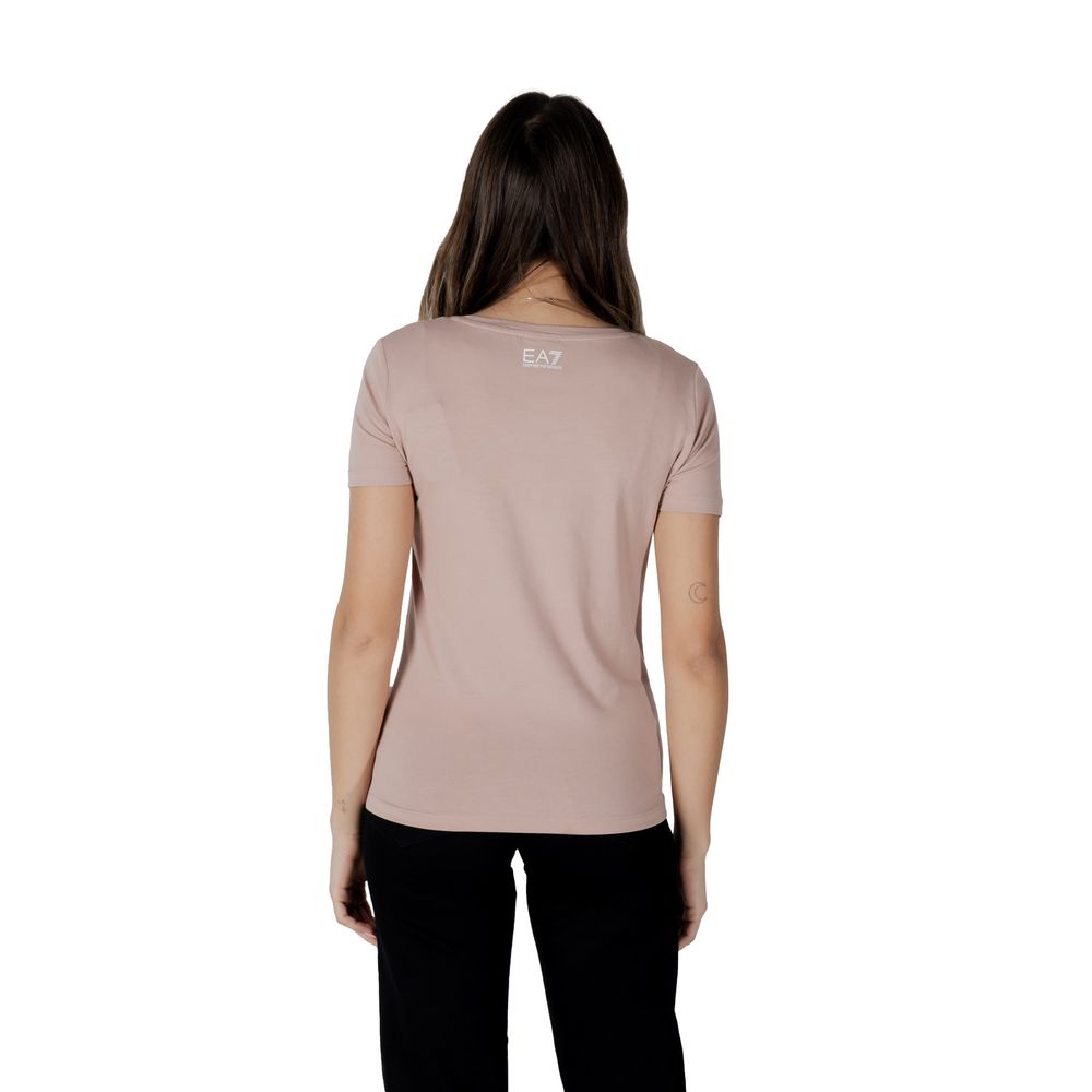 EA7 Emporio Armani – Rosa Baumwoll-T-Shirt