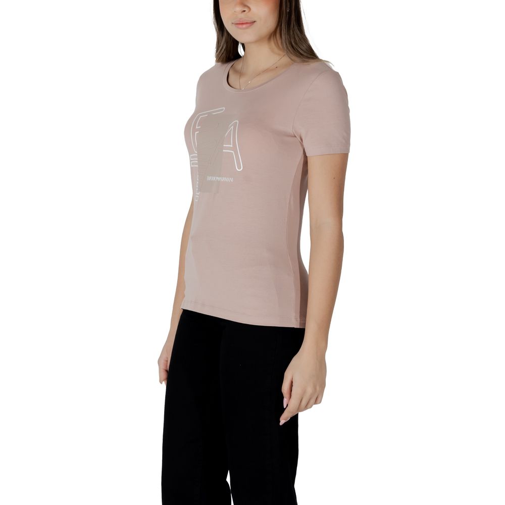 EA7 Emporio Armani – Rosa Baumwoll-T-Shirt