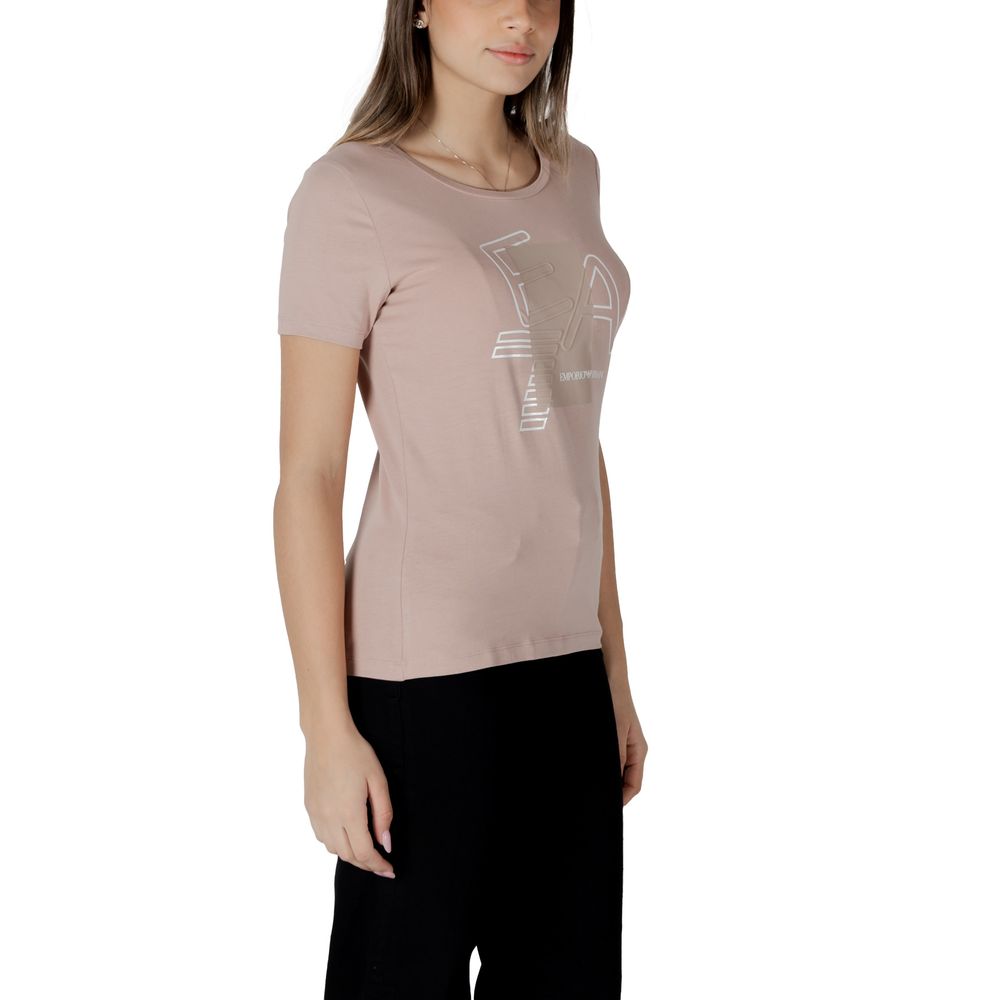 EA7 Emporio Armani – Rosa Baumwoll-T-Shirt