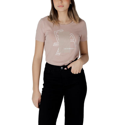 EA7 Emporio Armani – Rosa Baumwoll-T-Shirt