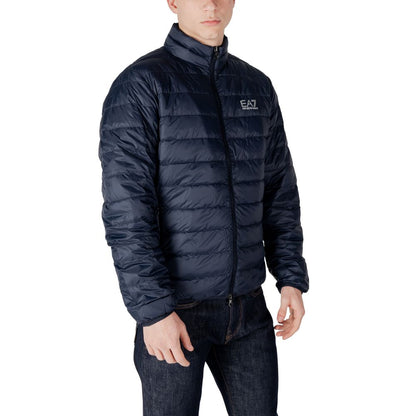 EA7 Emporio Armani Blaue Polyamidjacken und -mäntel