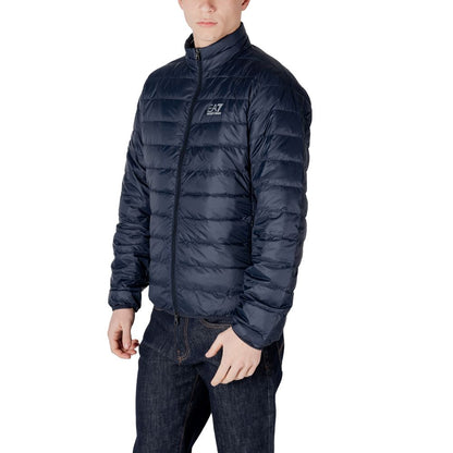 EA7 Emporio Armani Blaue Polyamidjacken und -mäntel