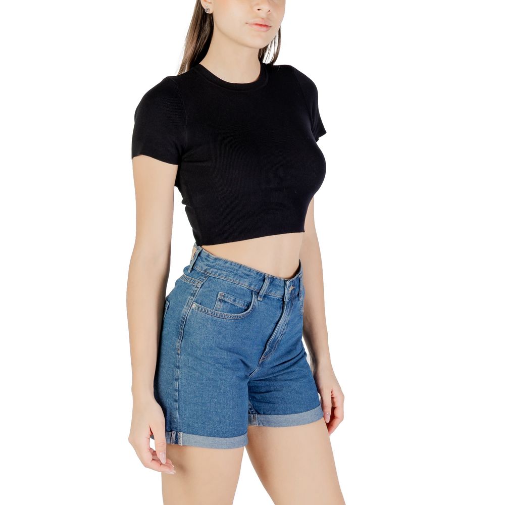 Jacqueline De Yong Schwarzer Viskosepullover