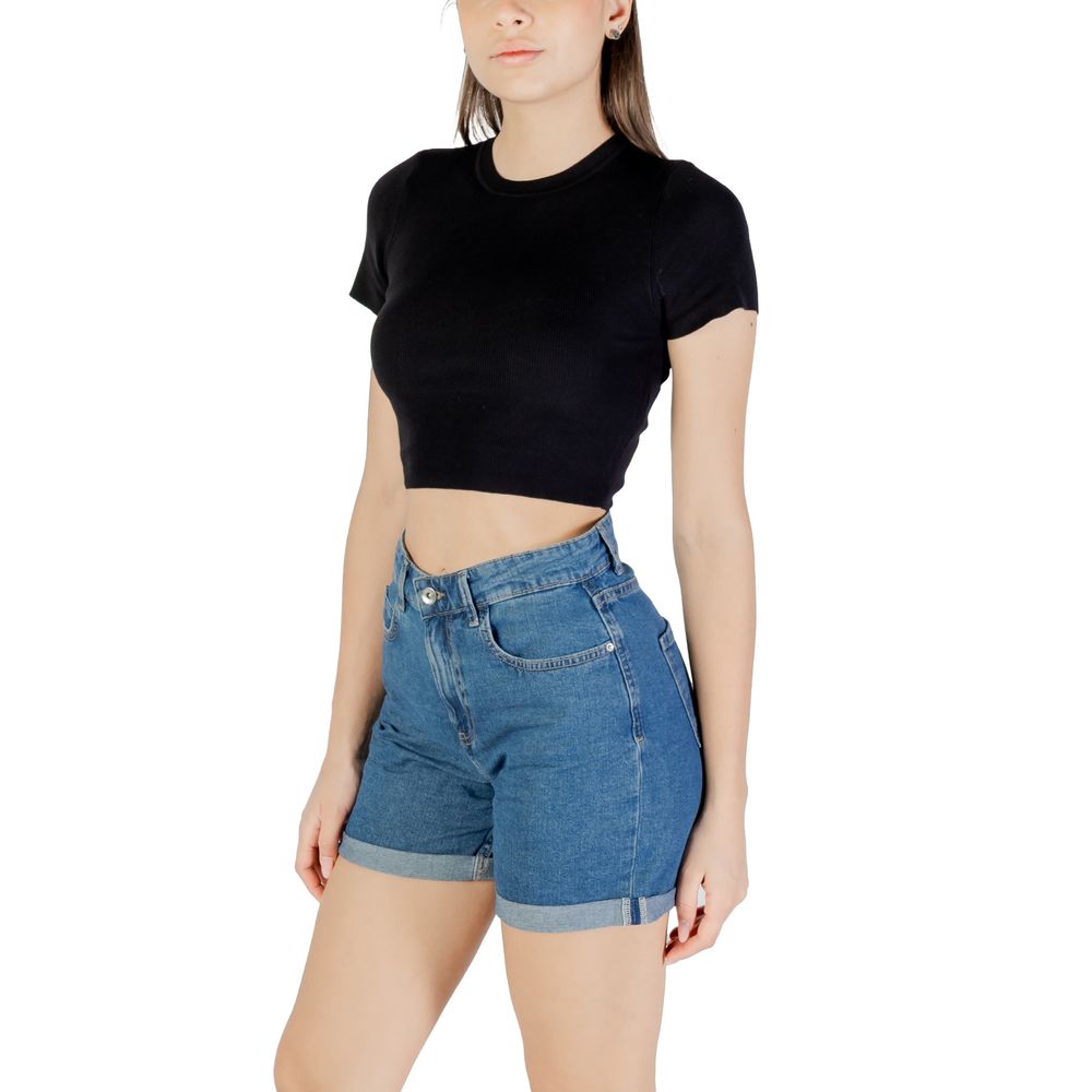 Jacqueline De Yong Schwarzer Viskosepullover