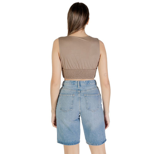 Only – Braunes Viskose-Top