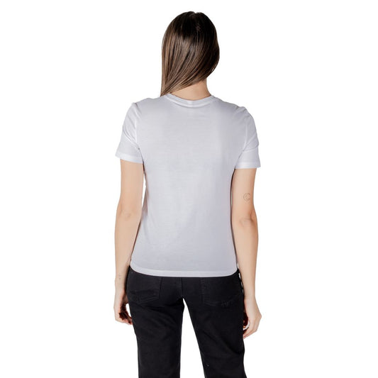 Only White Organic Cotton Long Sleeve T-Shirt