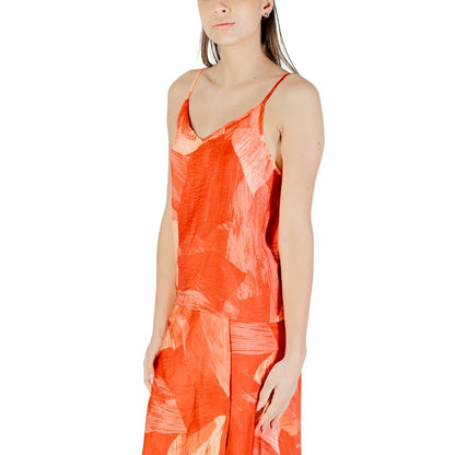 Vila Clothes – Rotes Polyamid-Top