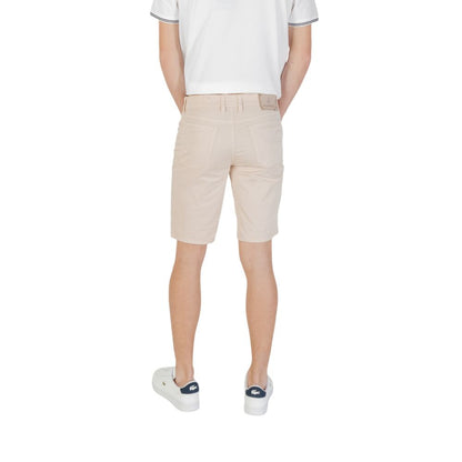 Jeckerson Beige Cotton Bermuda Shorts