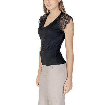 Morgan De Toi – Schwarzes Tanktop aus recyceltem Polyester