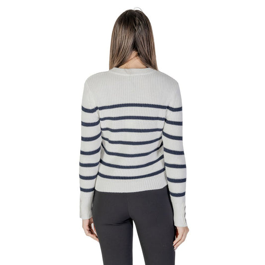 Morgan De Toi Weißer Baumwollpullover