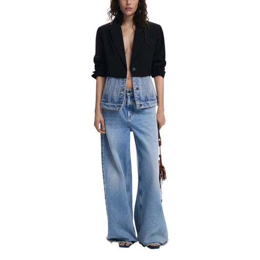 Desigual Schwarzer Baumwollblazer