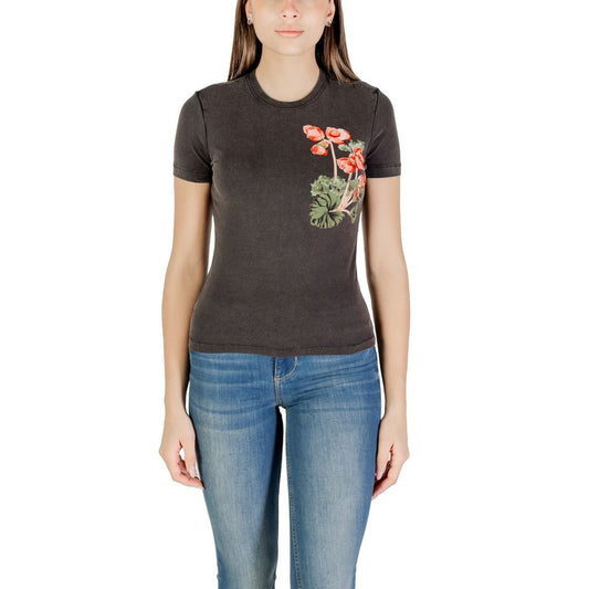 Desigual Schwarzes Baumwoll-T-Shirt