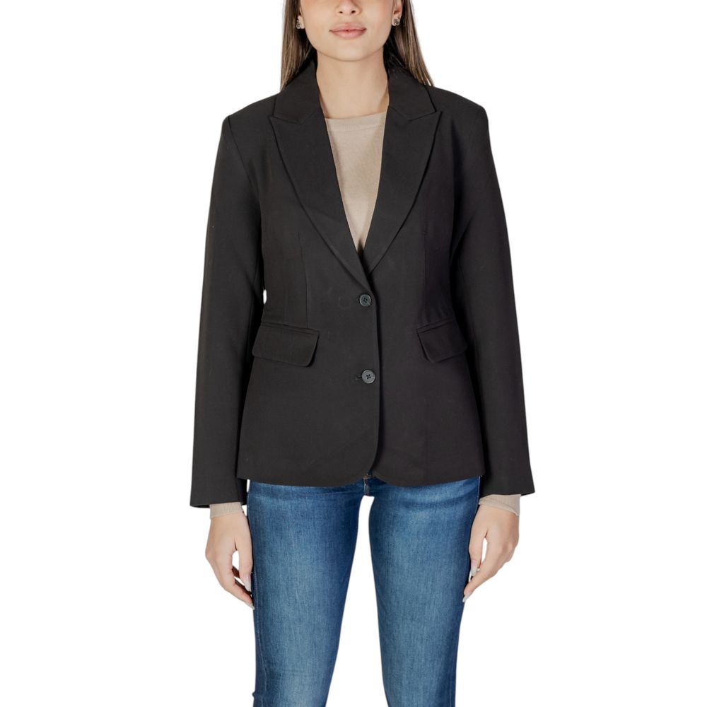 Only – Schwarzer Blazer aus recyceltem Polyester