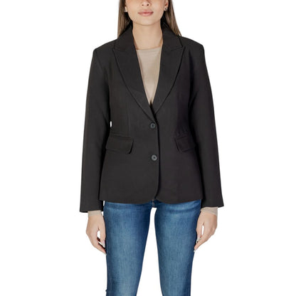 Only – Schwarzer Blazer aus recyceltem Polyester