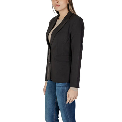Only – Schwarzer Blazer aus recyceltem Polyester