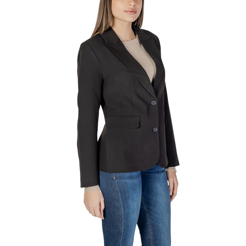 Only – Schwarzer Blazer aus recyceltem Polyester
