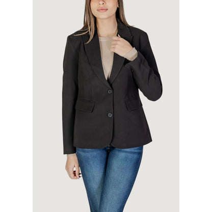 Only – Schwarzer Blazer aus recyceltem Polyester