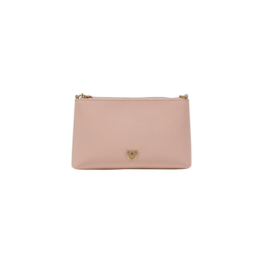 PINKO Pink Leather Clutch Bag